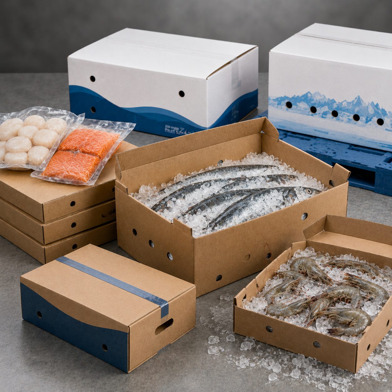 Seafood and frozen food packaging